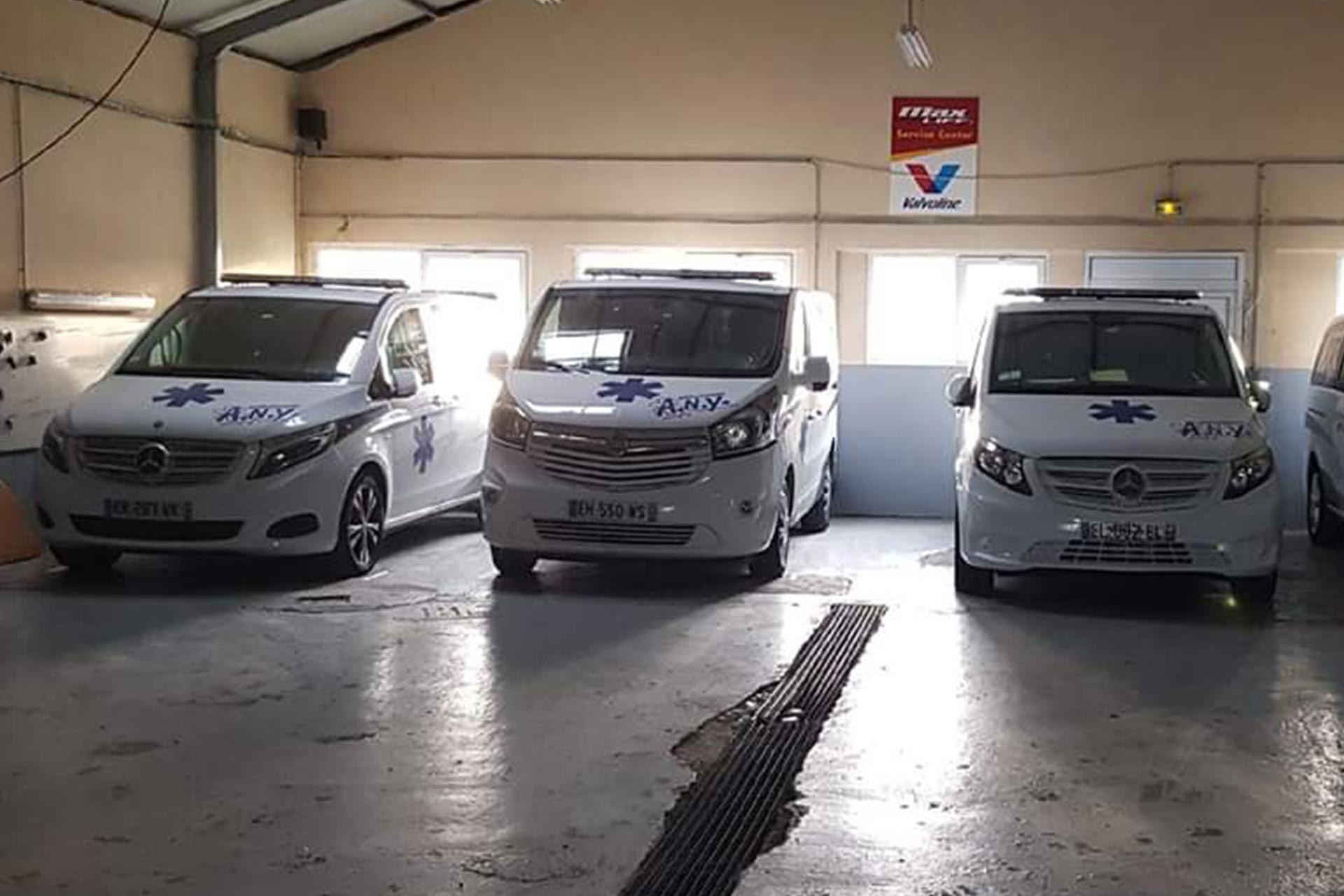 Flotte de véhicules ambulance